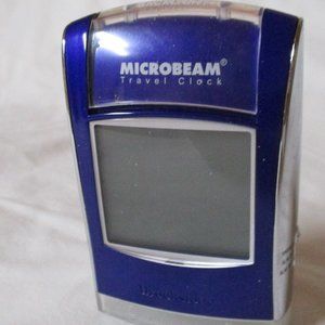 Brookstone Microbeam Travel Alarm Clock/ Flaslight